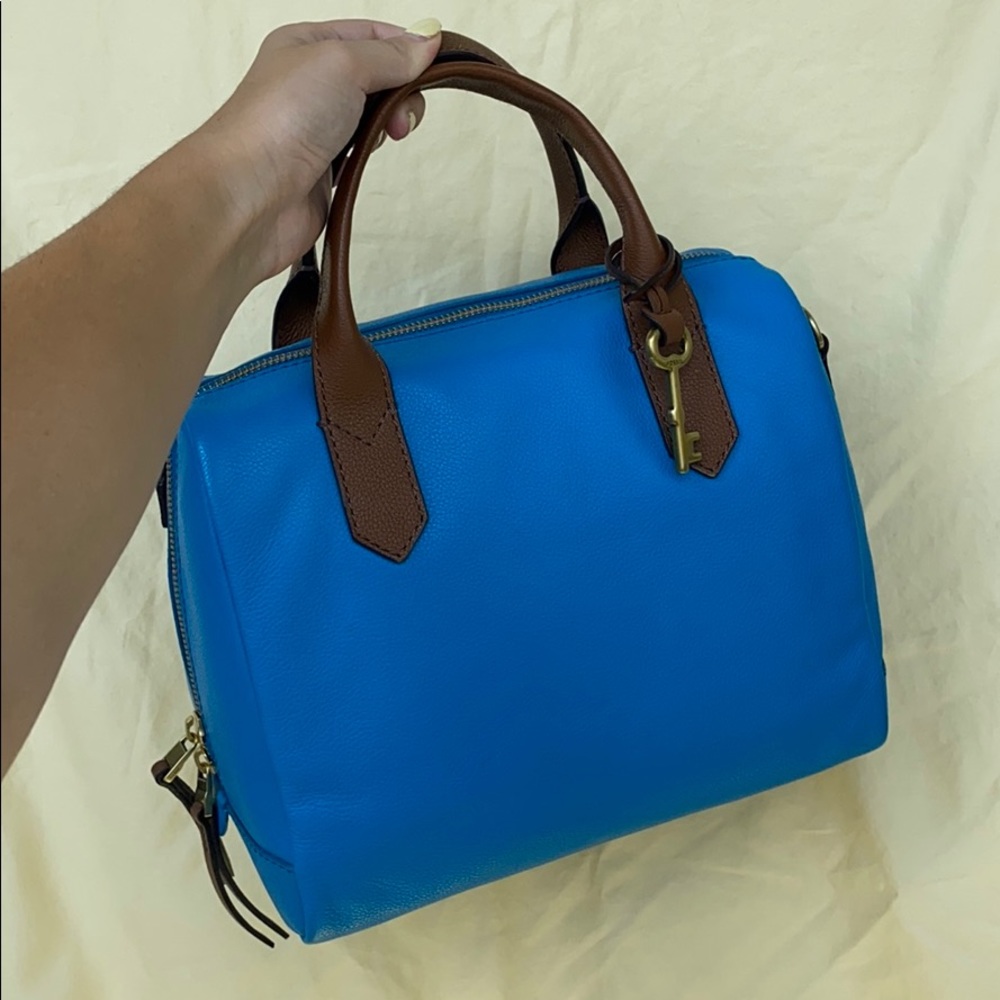 Blue Fossil Handbag